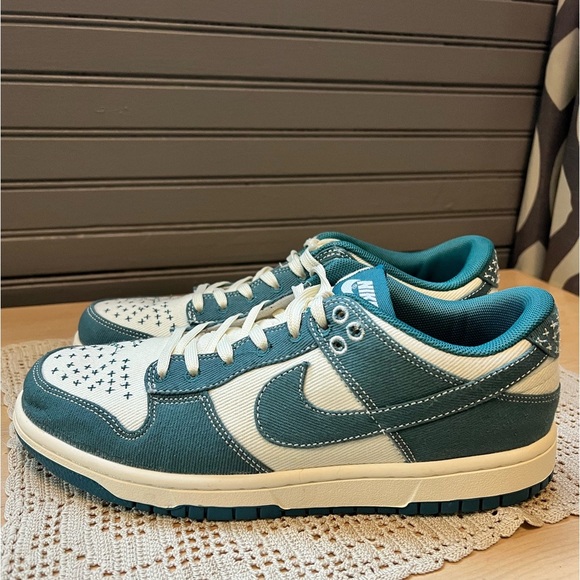 Nike Dunk Low Blue Sashiko Men’s Size 7 - Picture 9 of 10